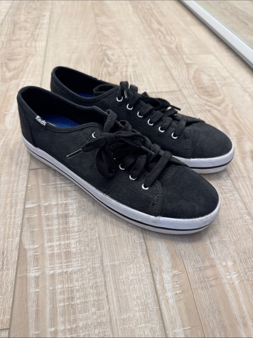 Keds Charcoal Canvas Sneakers Black